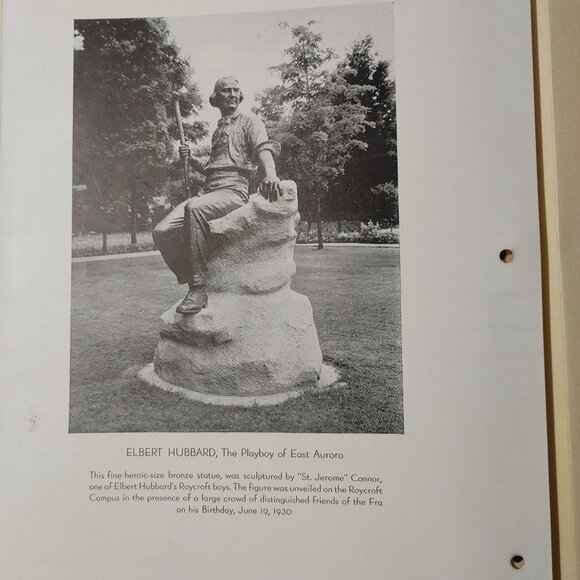 Elbert Hubbard The Philosophy Of Book Roycrofters 1930 Leather Bound Edition Har - Picture 10 of 14